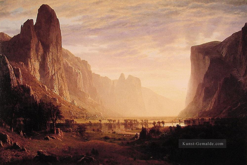 Blick nach unten YosemiteValley Albert Bierstadt Ölgemälde